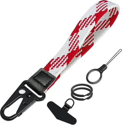 Stretchy Wristlet Keychain, Wrist Lanyard Strap Key Chain Holder to Hold Keys Wallet Phone ID Badge for Men Women