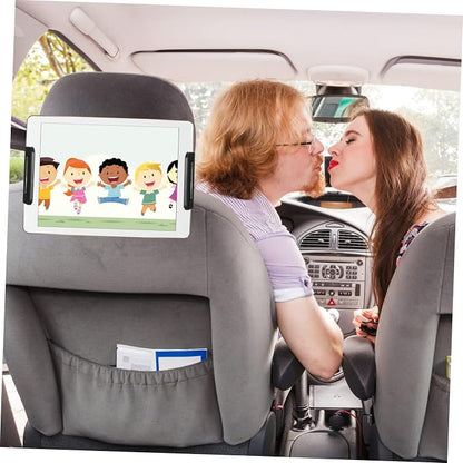 Angoily Adjustable Tablet Holder Phone Mount for Backseat Compatible with Tablets and Phones Rotation Easy Install for Travel