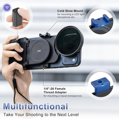 67mm CPL Filter Mount Kit with Magnetic Phone Camera Grip & Storage Pouch for iPhone 17 Air 16 15 14 Pro Max Accessories,Circular Polarizer Polarizing Lens Filter Adapter Set w Cold Shoe & 1/4'' Hole
