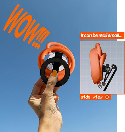 Neck Phone Holder Hands Free for POV/Vlog Selfie Chest Mount with Strap Perfect for Recording, Cooking, Cycling Compatible with iPhone, Android, 27.5inch Flexible Hose