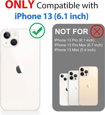 SPORTLINK Compatible with iPhone 13 Waterproof Case - Full Body Shockproof Dustproof Phone Screen Protector Rugged Waterproof Case for iPhone 13 6.1 Inches Blue