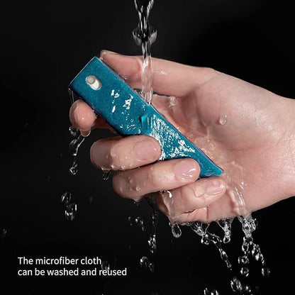 All in One Screen Cleaning Spray with Microfiber and Phone Stand. Cleans and Removes Oil and Dirt from Smartphones, Tablets, LCD, LED Laptop, TV Screens and More (Blue)