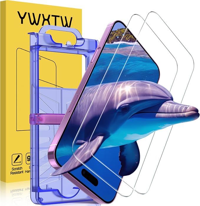 YWXTW [Sunlight Readability Screen Protector for iPhone 17 6.3 Inch, Anti Reflective Zero Glare TOP 9H+ Tempered Glass Screen Saver 17 Accessories Case Friendly