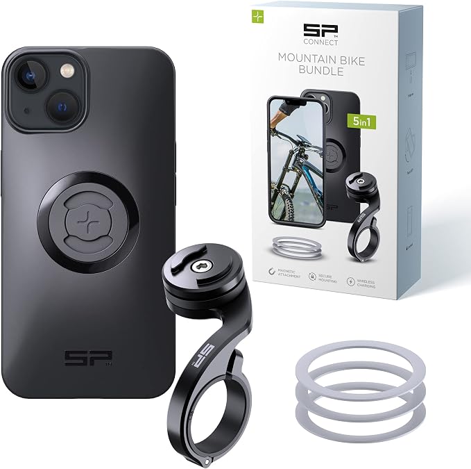 SP CONNECT Mountain Bike Bundle | SPC+ | Compatible with iPhone 14/13 | Mountain Bike Phone Holder | Bike Phone Mount | Bicycle Accessories and Bike Phone Holder | Cell Phone Holder
