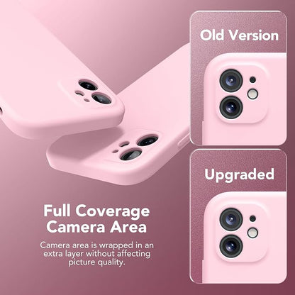 Magnetic for iPhone 11 Phone Case Silicone, Compatible with MagSafe, [Full Camera Protection][Screen Protector] Slim Shockproof Protective Case for iPhone 11 6.1", Chalk Pink