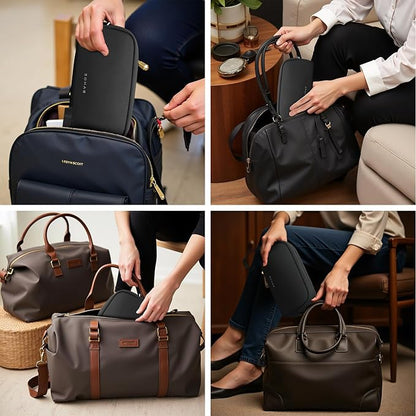 BANGE Travel Organizer Case, Water Resistant Electronics Travel Bag Organizer for Cable, Tech Pouch Accessories Carry Storage for Cord, Phone, Cables, Airpods, USB Flash Drive, Daily Items