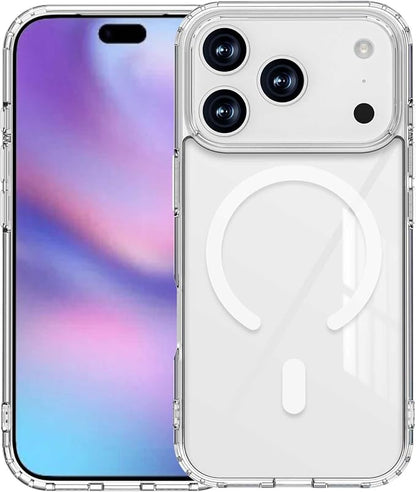Magnetic Designed for iPhone 17 Pro Case Clear, [Compatible with Magsafe] [Not Yellowing] [Military-Grade Drop Protection] Clear Phone Cases for Apple iPhone 17 Pro - 6.3 Inch 2025