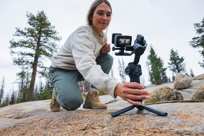 GoPro Fluid Pro AI 3-Axis Gimbal Stabilizer for GoPro Cameras and Smartphones, Subject Tracking, Lighting, Wireless Camera Control, Portable, Vlogging, 360° Rotation, Device Charging