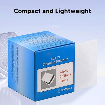 Fiber Optic Wipes Fiber Optic Cleaner, 150Pcs Fiber Optic Cleaning Wipes Fiber Optic Cleaner Lint Cloth Dispenser Dust Fiber Optic Connector Wipe