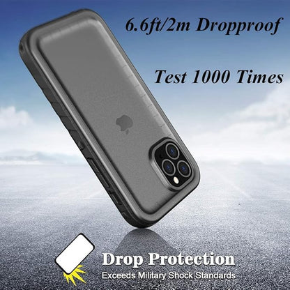 Cozycase Waterproof Case for iPhone 11 Pro Max Underwater Shockproof Full-Body Rugged Bumper Sealed Case with Built-in Screen Protector for iPhone 11 Pro Max 6.5 inch-Black