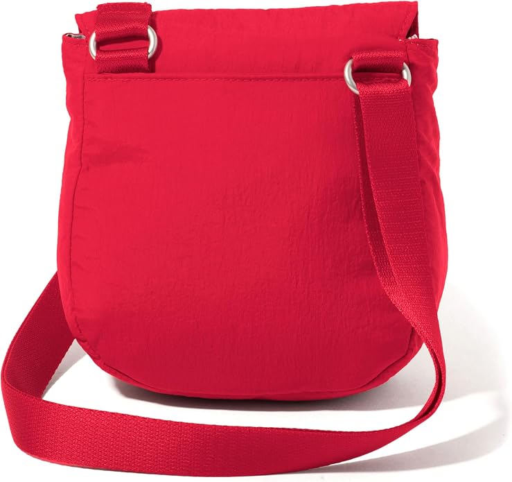 Baggallini Swift Flap Mini Crossbody - 6.3"x7" Lightweight Small Travel Purse with Crossbody Strap and RFID