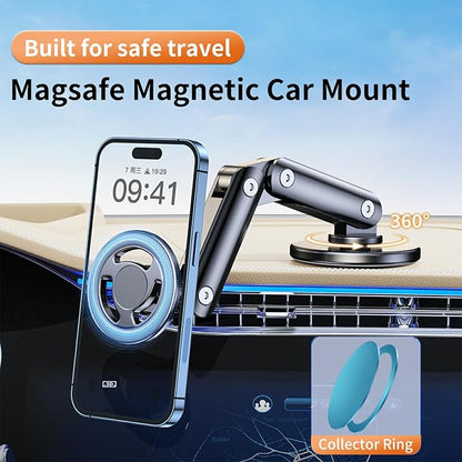 Ultra-Strong Suction Cup Phone Mount for Car - Anti-Shock & Noiseless Dashboard & Windshield Holder, 360° Adjustable Hands-Free Mount for All Smartphone (6)