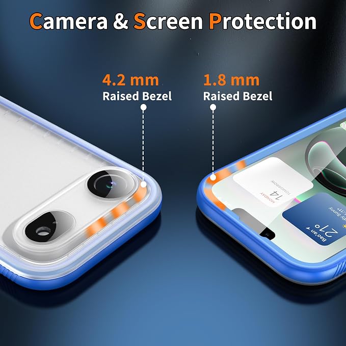 Cozycase TOP Waterproof Case for iPhone Air - Military Heavy Duty 360 Shockproof Full Body with Screen Camera Protector Double IP68 Water Dust Drop Proof Hard Rugged Tough Front Back Slim Cover