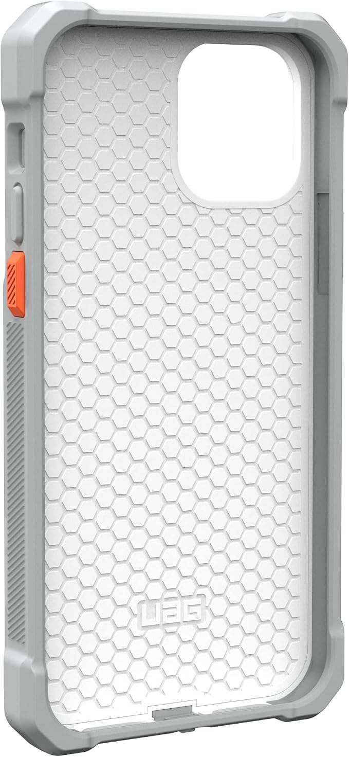 URBAN ARMOR GEAR UAG Battery Case Compatible with iPhone 12/12 Pro Workflow White/Gray, 3000mAh Quick Charging Rugged Protective Cover with Rechargeable Battery & Built-in Hand Strap