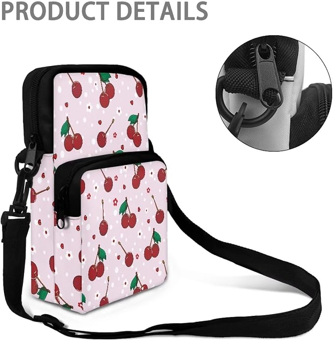 Men's Crossbody Bag, Small Cell Phone Wallet, Women's Shoulder Handbag, Travel Gym Bag
