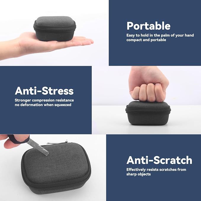 Portable Charger Power Bank Case Compatible with iWALK/For Anker 621 Nano/for Swyop/for Feob/for Charmast/for JEJILL/for LanLuk/for VEGER and More Small Charging Battery Pack - Bag Only