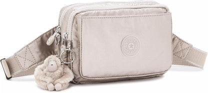 Kipling Women’s Abanu Multi Crossbody Bag, Lightweight, Adjustable Nylon Waist Pack with Multi-Compartment Zip Pockets