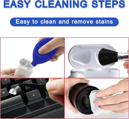Cell Phone Cleaning Kit, Speaker Cleaner for iPhone, Charging Port Cleaning Tool, Electronic Cleaning kit, Compatible with Airpods Earbuds Camera USB C Lightning Port ipad (140PCS)