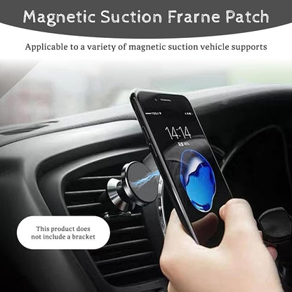 Phone Plate, 4 Pack Round Magnetic Plate 1.26 Inch (3.2cm) Universal Metal Disc for Magnetic Car Mount, Strong Adhesive Replacement Patch, 4 Colors Pink Gold Silver Black