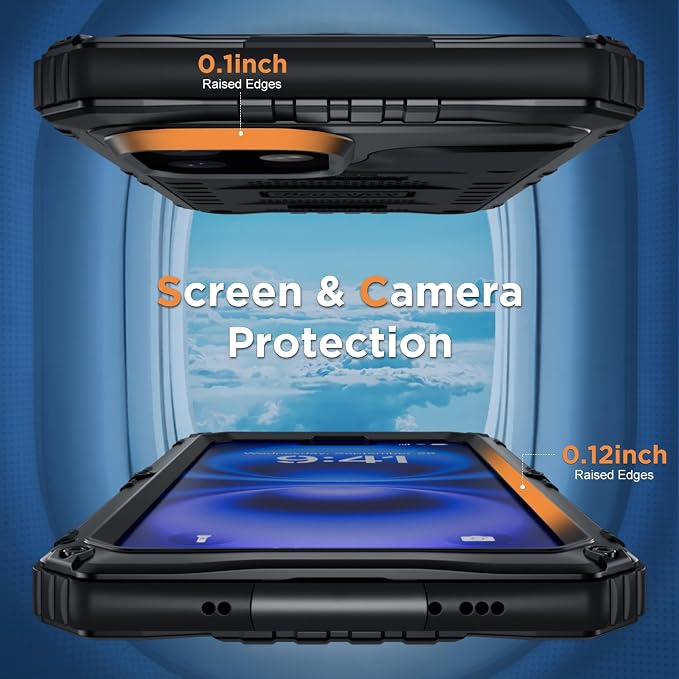 Beasyjoy for iPhone 16 Case Waterproof, Metal Heavy Duty Full Body Protective Case with Built-in Screen Protector, Military Grade Shockproof Dustproof Defender Rugged Cover for iPhone 16 6.1" Black