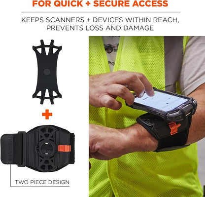 Ergodyne Squids 5545 Armband, Wristband Scanner Mount, Adjustable to Fit Phones, Scanners, Mobile Computers, PDA