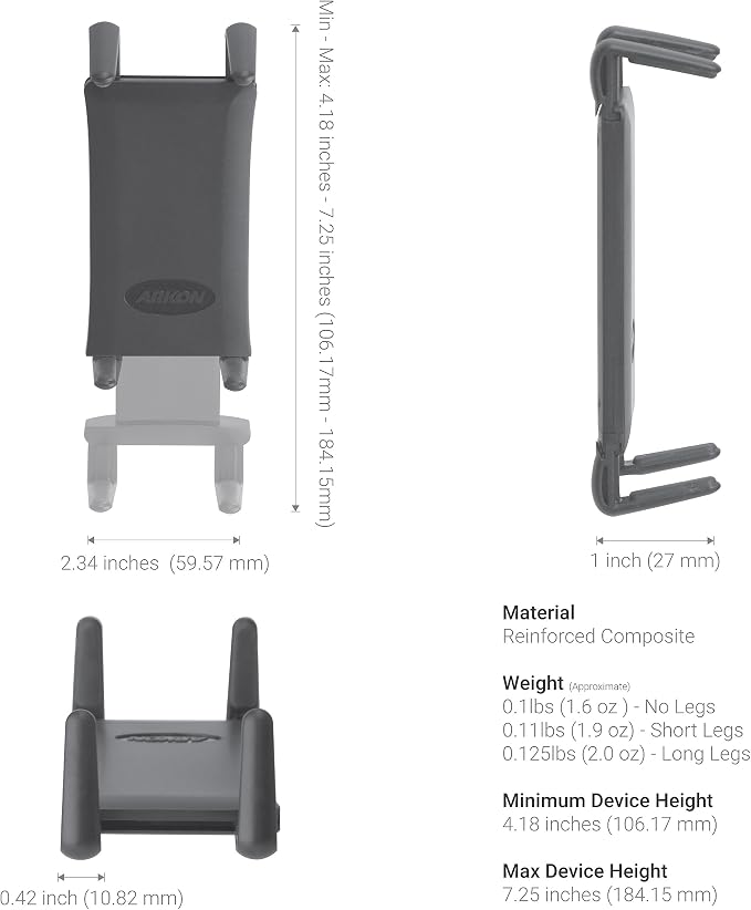 Arkon Mounts Midsize Tablet Car Headrest Mount for iPad mini Galaxy Tab S Tab Plus 4 3 7.0 8.0