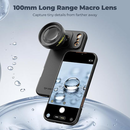 Freewell 100mm Long Macro Lens for iPhone & Samsung Magnification, 60mm Focus Distance – Capture Detailed Close-Ups of Nature & Small Objects