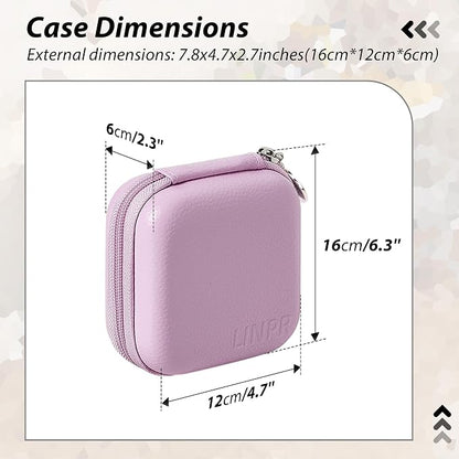 Charger Case for Macbook, Portable Tech Electronic Organizer Bag, Small Travel Storage Pouch for Laptop Accessories, MacBook Power Adapter, Charging Cords, USB Drives (Light Purple, M)