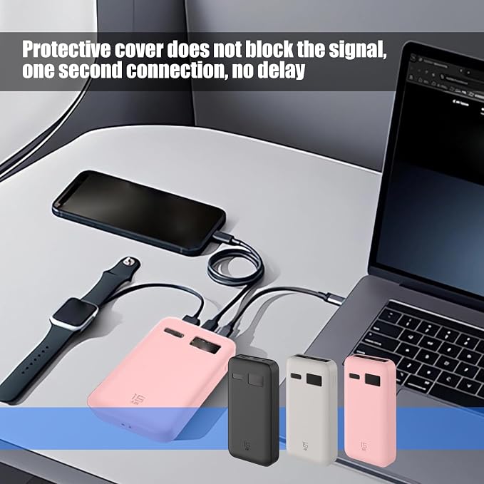 Portables Silicone Carrying Case Protective Storage Bag for 15 AIR 100W Power Banks Case Only Silicone Protective Cover