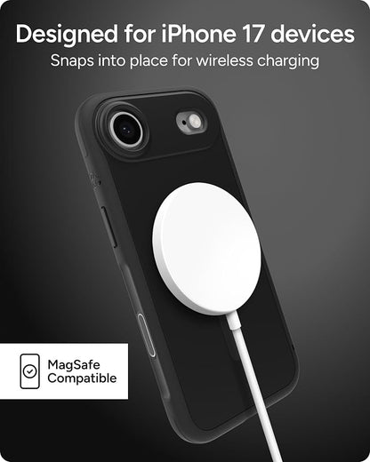 ZAGG Sedona Snap Case for iPhone Air - Flood Black, Drop Protection (13ft/4m), Graphene-Reinforced Multi-Layer Protection, MagSafe Phone Case with Impact-Absorbing Bumpers, Slim & Lightweight