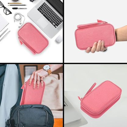 CAOODKDK Electronic Organizer Travel USB Cable Accessories Bag/Case,Waterproof for Power Bank,Charging Cords,Chargers,Mouse,Earphones Flash Drive