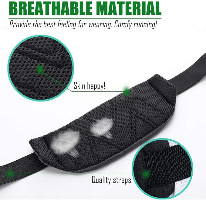 USHAKE Running Belt,Men or Women Ultra Light Bounce Free Waist Pouch Bag Fitness Workout Belt Sport Waist Pack Exercise Waist Bag for iPhone Samsung LG in Running Gym Marathon (Grey)