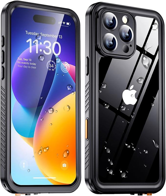 xiwxi for iPhone 16 Pro Max Case Waterproof,[IP68 Underwater][Built-in Screen Protector & Camera Protector][15FT Military Dropproof][Dustproof] Full Body Shockproof Protective Phone Case 6.9"
