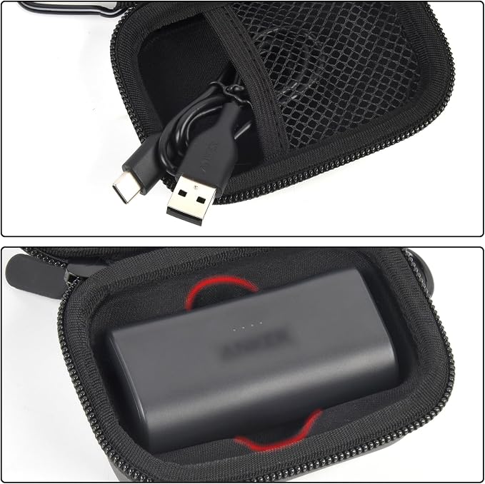 Boobowl Case Compatible with Anker Nano Power Bank with Built-in Lightning Connector 5,000 Mah 12W, Portble Charger Storage Holder for amelema/for LanLuk/for Feob Battery Pack - (Box Only)