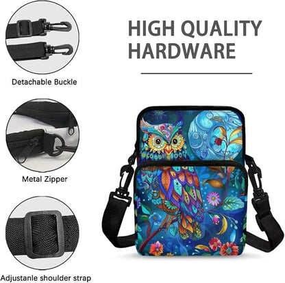 Men's Crossbody Bag, Small Cell Phone Wallet, Women's Shoulder Handbag, Travel Gym Bag