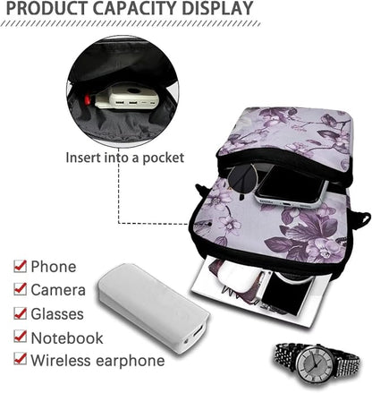 Men's Crossbody Bag, Small Cell Phone Wallet, Women's Shoulder Handbag, Travel Gym Bag