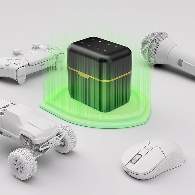 4/8 Bay 1.5V High-Speed with Individual LED Alerts for Household Devices & Speakers LED Battery Charger Case