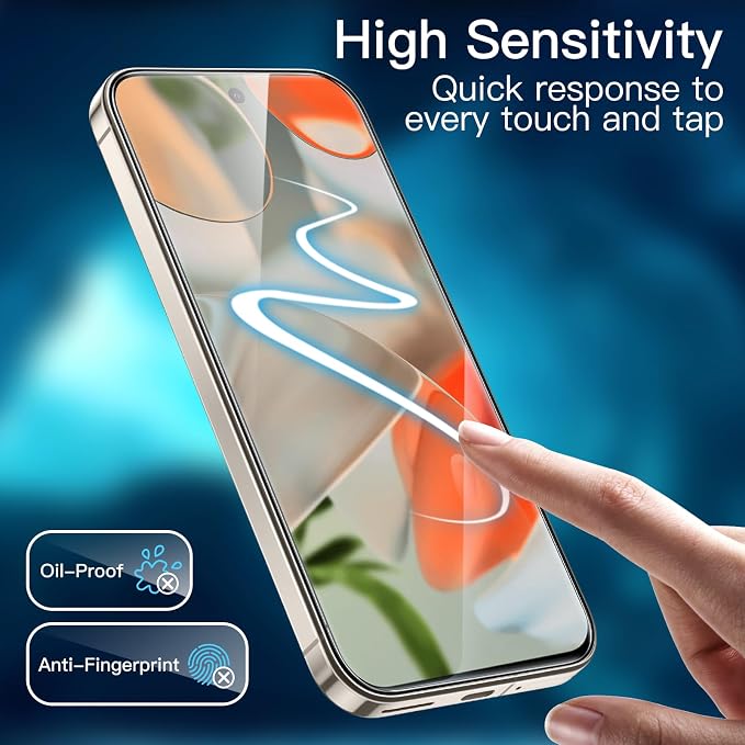JETech Screen Protector for Google Pixel 9 Pro XL, 2+2 Pack | with Camera Lens Protector, HD Clear Tempered Glass, Anti-Scratch Protection, Easy Installation Tool
