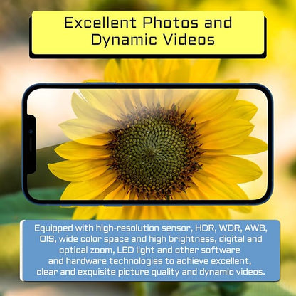 for iPhone 14 Pro 48MP OEM Main Rear Back Camera Replacement with Ultra Wide Telephoto Lens 5X Optical Zoom HDR Photos Flex Cable 4K 60 fps 1080p HD Video A2650 A2889 A2890 A2891 A2892