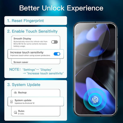 JETech Screen Protector for Google Pixel 9, 2+2 Pack | with Camera Lens Protector, HD Clear Tempered Glass, Anti-Scratch Protection, Easy Installation Tool