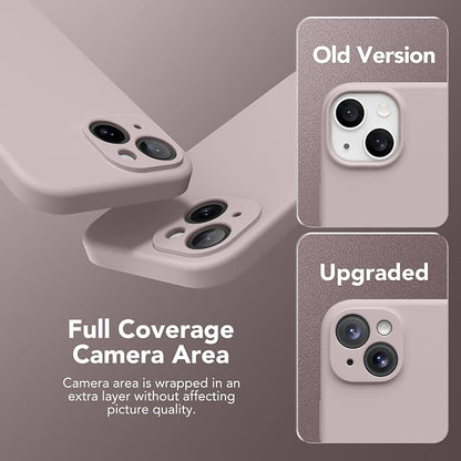 Magnetic for iPhone 13 Case, Compatible with MagSafe, [Full Camera Protection][Screen Protector] Silicone Shockproof Protective Phone Case for iPhone 13 6.1", Hazel