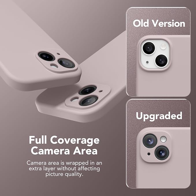 Magnetic for iPhone 14 Case, Compatible with MagSafe, [Full Camera Protection][Screen Protector] Silicone Shockproof Protective Phone Case for iPhone 14 6.1 inch, Hazel