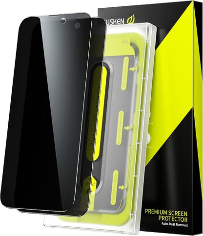 WSKEN Privacy Screen Protector for iPhone 14 Pro Max - [Auto-Dust Removal] Full Coverage Screen 2.5D Edge 28 Degree 10s HD Tempered Glass Film with Dust Clean Installing House 2022 5G,2 Pack
