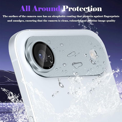 Camera Lens Protector for iPhone Air (iPhone 17 Air) Camera Lens Protector [Strong Adsorption] [Not Easy to Break] Metal Tempered Glass Rear Camera Screen Cover - Titanium Grey
