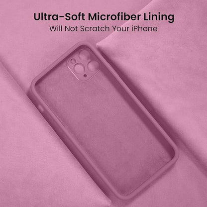 FireNova Designed for iPhone 14 Pro Max Case, Silicone Upgraded [Camera Protection] Case, Soft Anti-Scratch Microfiber Lining Inside, 6.7 inch, Lilac Purple