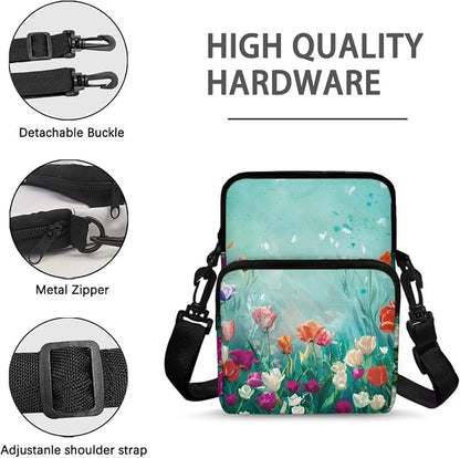 Men's Crossbody Bag, Small Cell Phone Wallet, Women's Shoulder Handbag, Travel Gym Bag