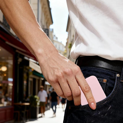 Case for Apple iPhone Air MagSafe Battery,Soft Skin Silicone Full Protective Case-Pink