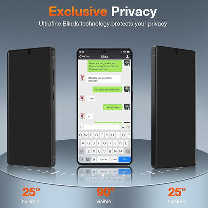 LYWHL 2+2 Pack for Samsung Galaxy S26 Ultra Matte Privacy Screen Protector with Camera Lens Protector, Anti-Glare Anti-Fingerprint Anti-Spy S26 Ultra Film[Not Glass], Support Fingerprint Unlock