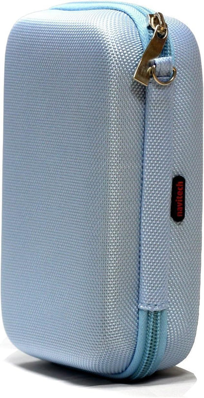 Navitech Light Blue Power Bank EVA Cover/Case/Travel Case Compatible with RAVPower 16750mAh Power Bank External Battery Pack