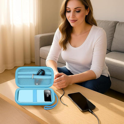 ANKHOH Portable Bank Charger Case for Charmast for VRURC for OHOVIV for SABANI for YILANS for CFIAI for LOVELEDI for RGVOTA for Miday for RONEGN for POIYTL for IAPOS Fast Charging Battery(Blue)